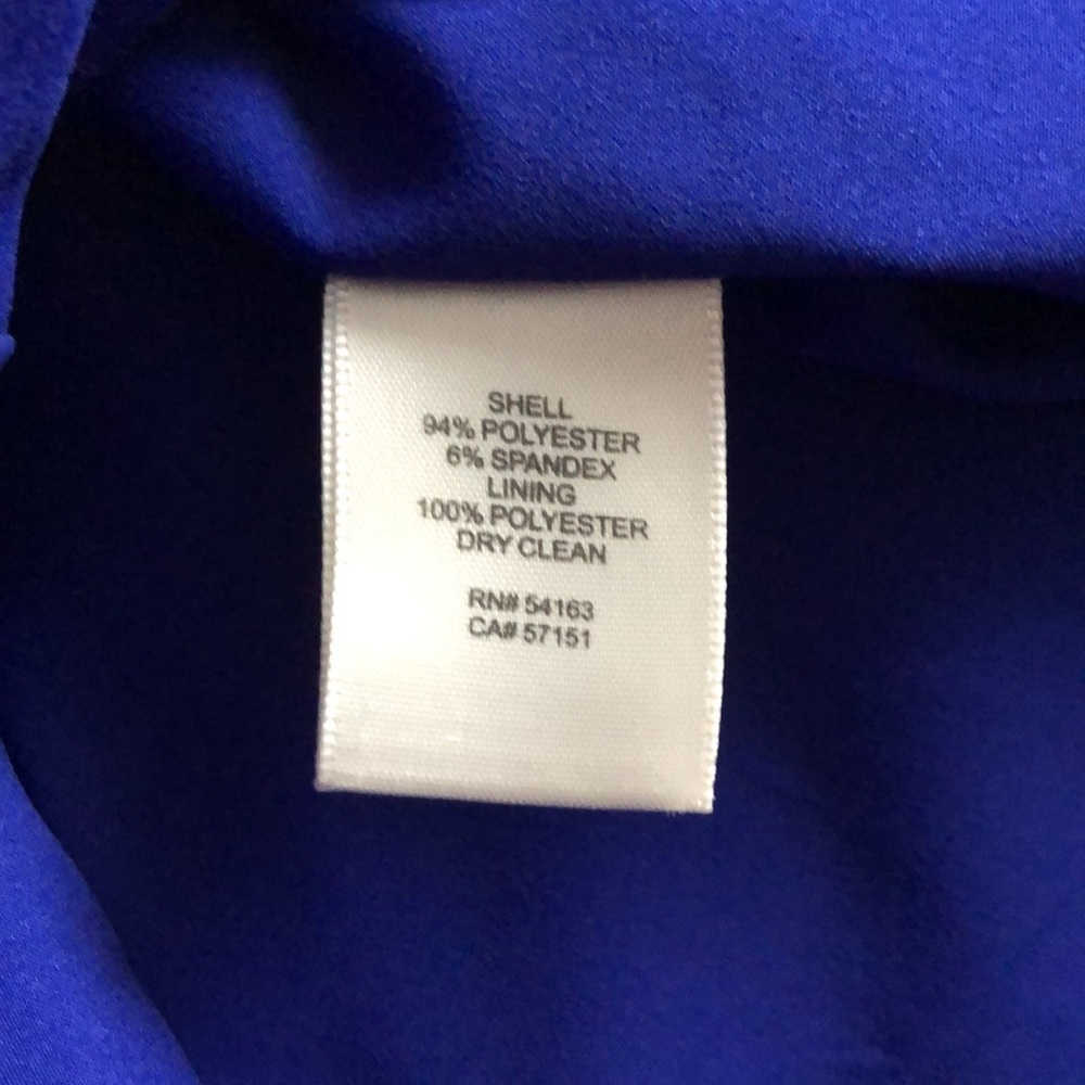 LIKE NEW Eliza J Cold Shoulder Cobalt Cocktail Dress - Picture 6 of 7